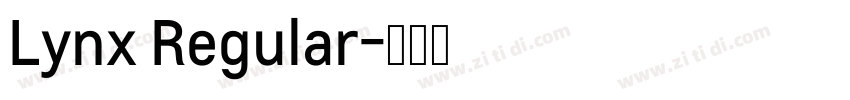 Lynx Regular字体转换